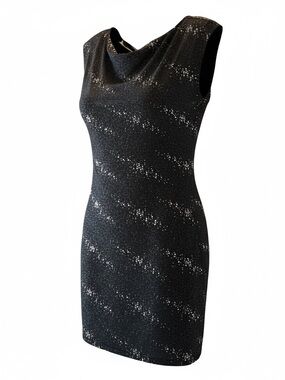 Allen B. By Allen Schwartz Black & Silver Sparkle Sheath Dress - Got it? Show it